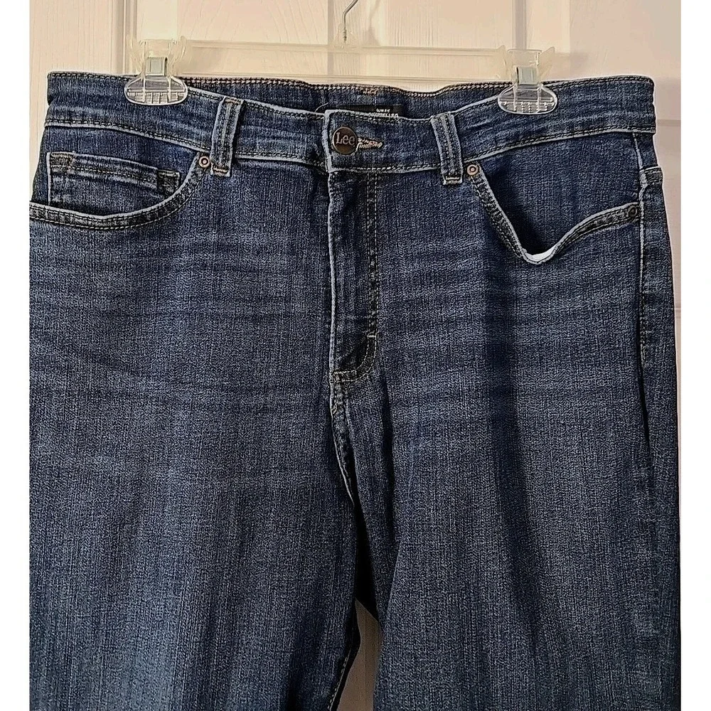 Lee Womans Slim‎ Fit Skinny Leg Mid Rise Sculpting Jeans Size 16X28